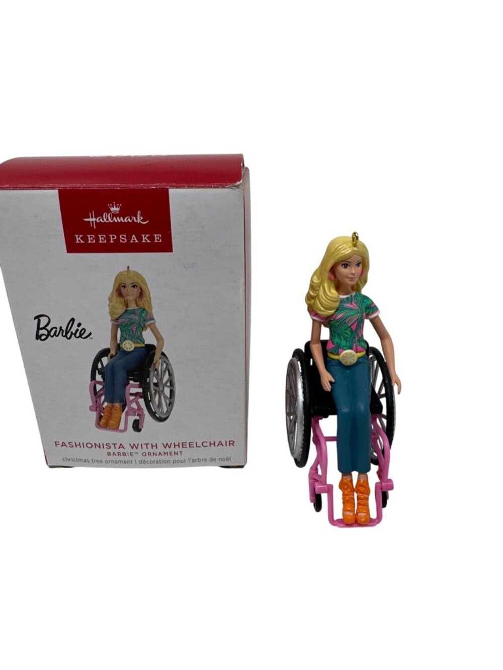 Hallmark Keepsake Barbie Fashionista With Wheelchair Ornament 2023
